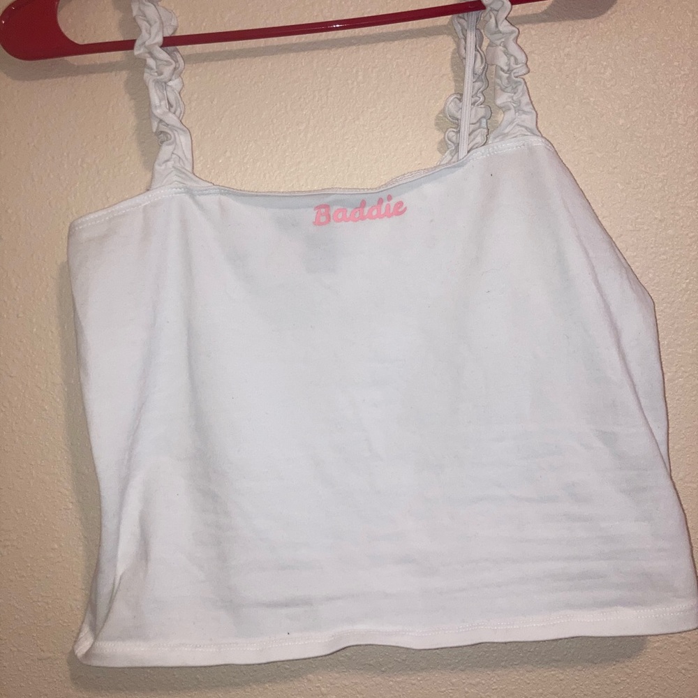 White crop top